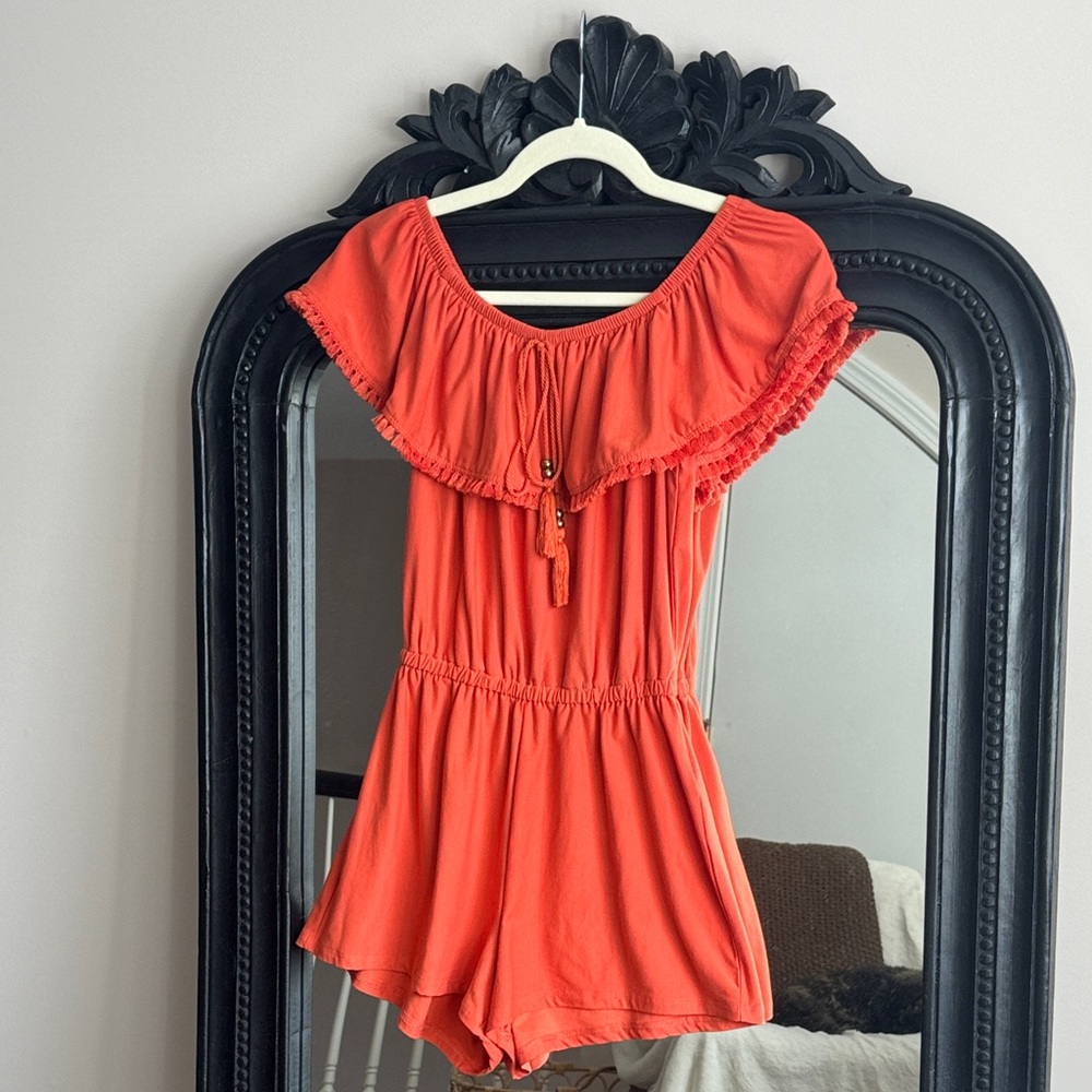 Derek Heart Orange Jumpsuit